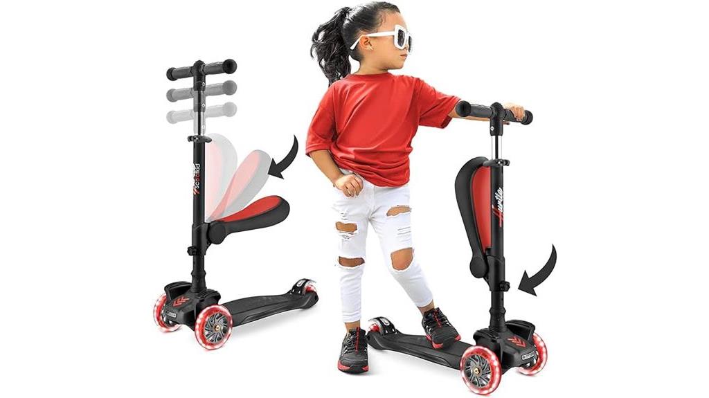 adjustable height kids scooter