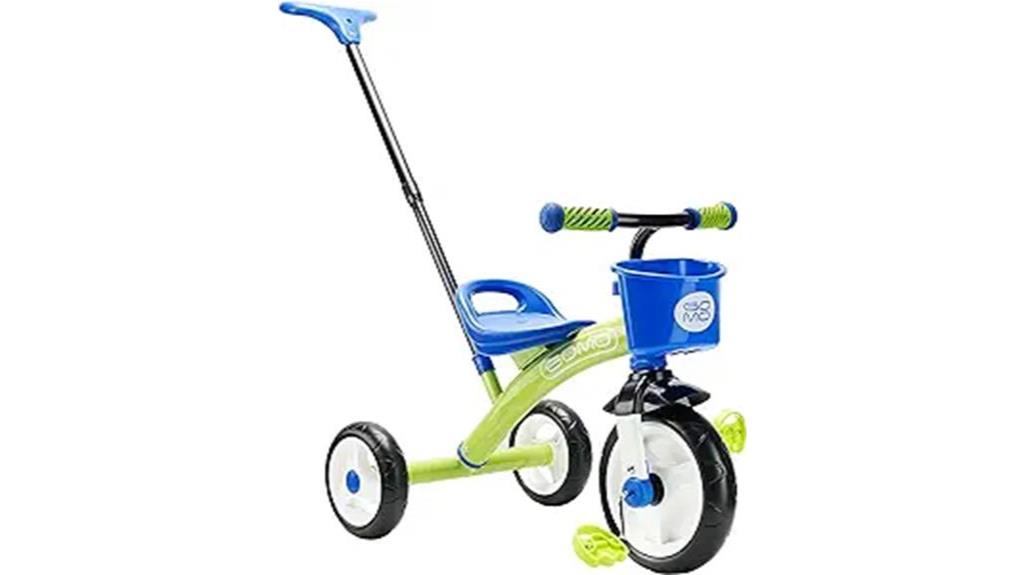 gomo kids tricycle with push handle