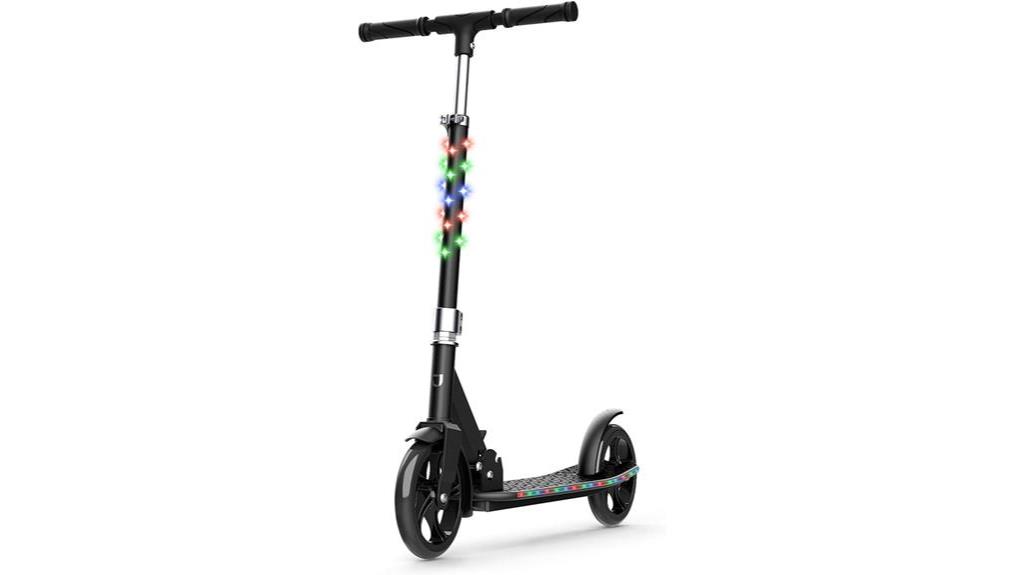 high performance scooter with led lights