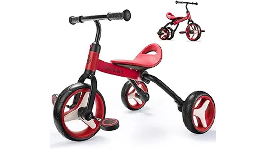 versatile folding tricycle for toddlers