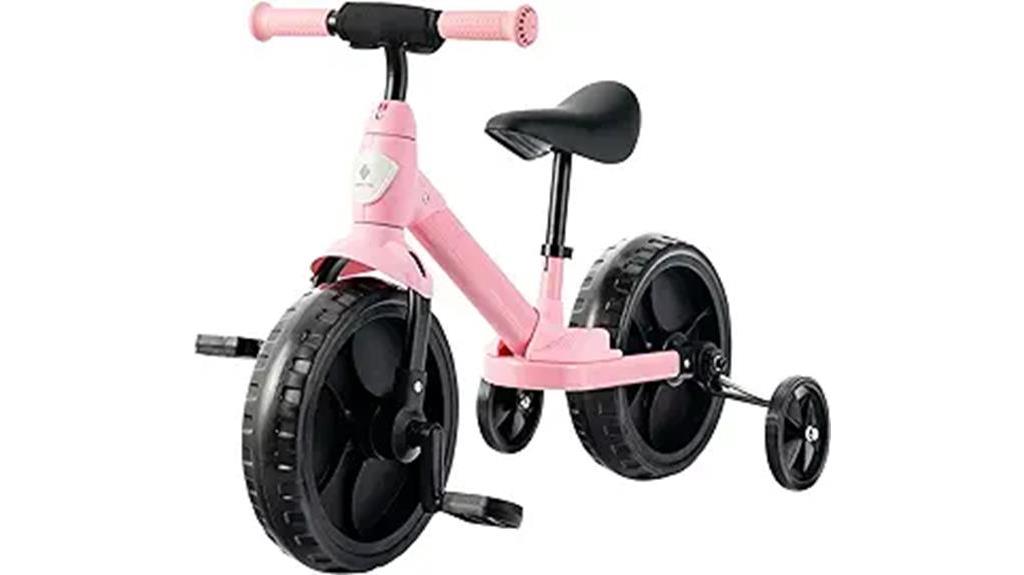 versatile toddler tricycle with adjustable and detachable features