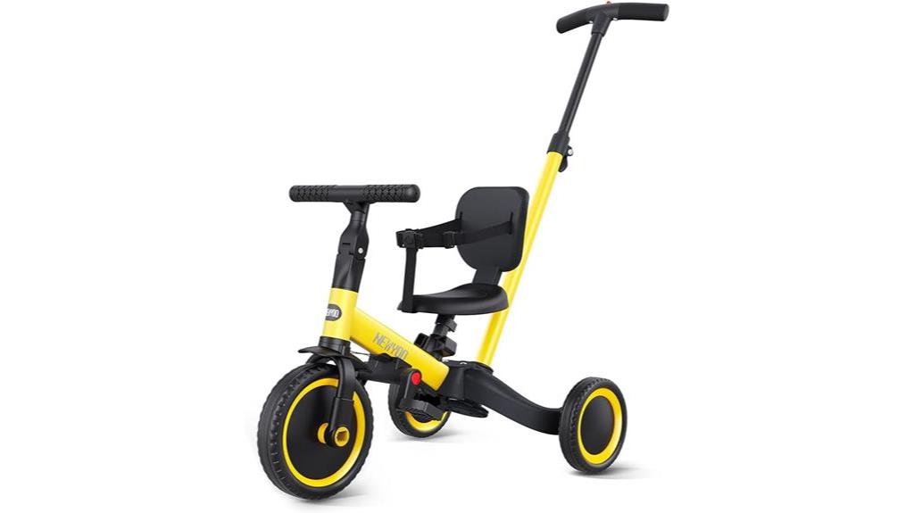 versatile toddler tricycle with parent steering