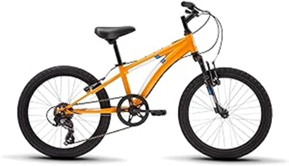 youth mountain bike orange