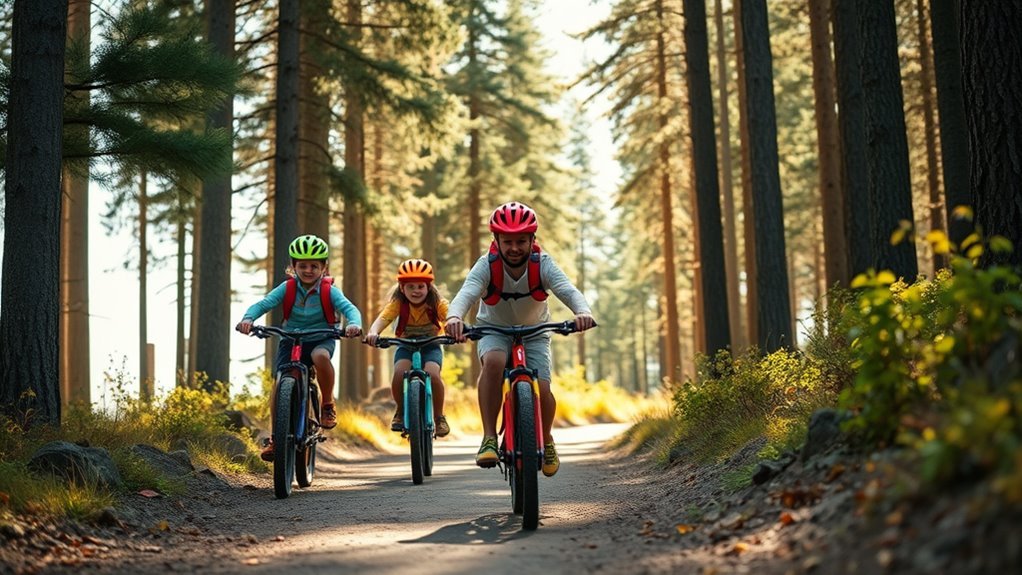 cycling together as family
