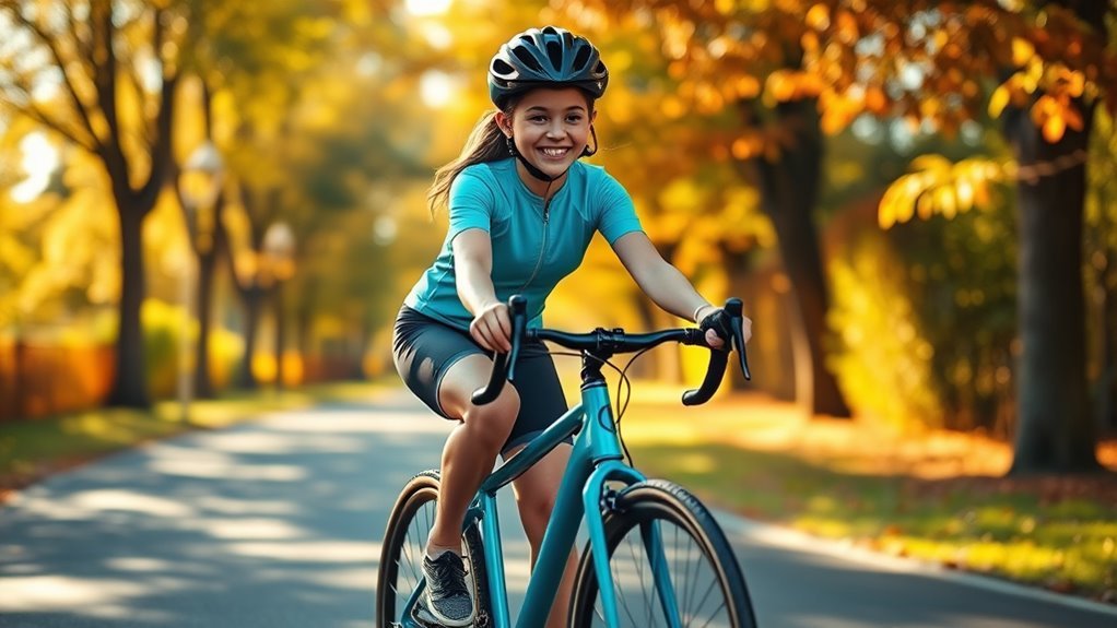empowering young female cyclists