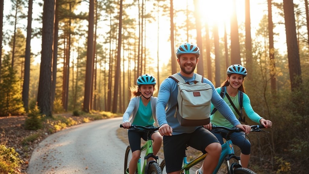 family cycle ride memories