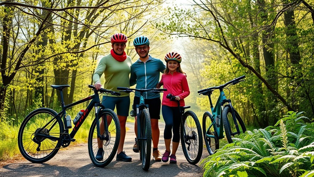 preparation for family cycling