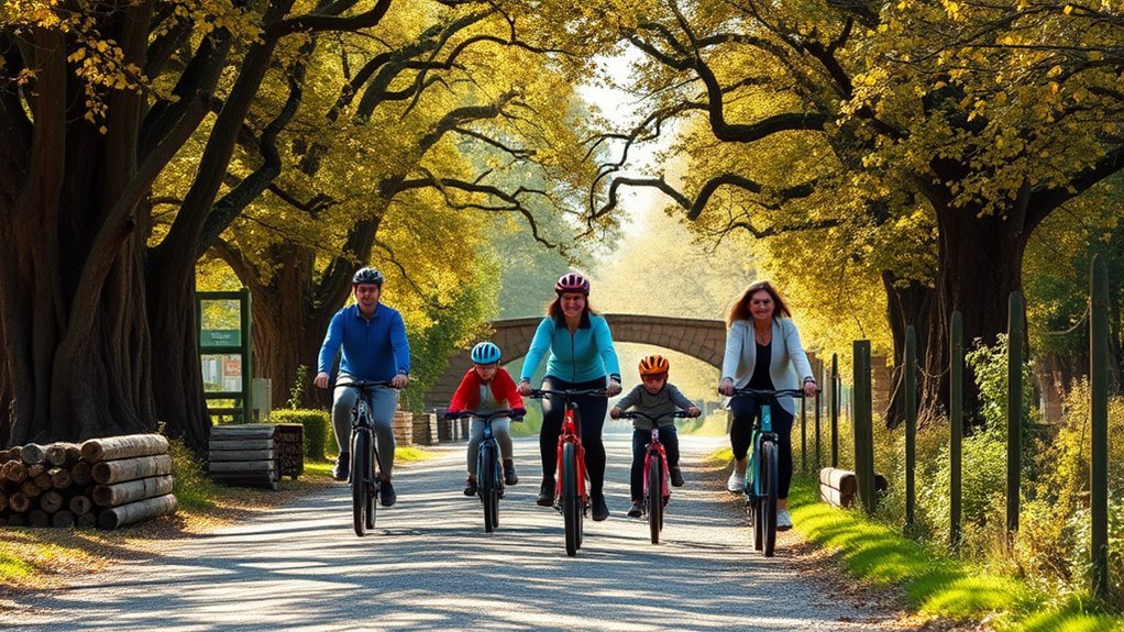 scenic family bike trails