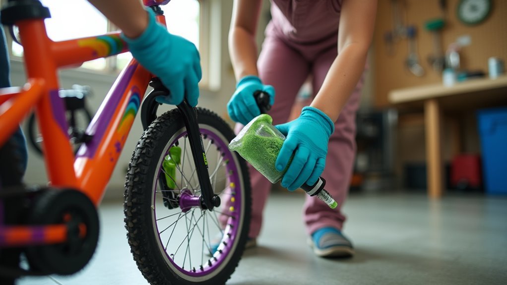 apply slime tire sealant