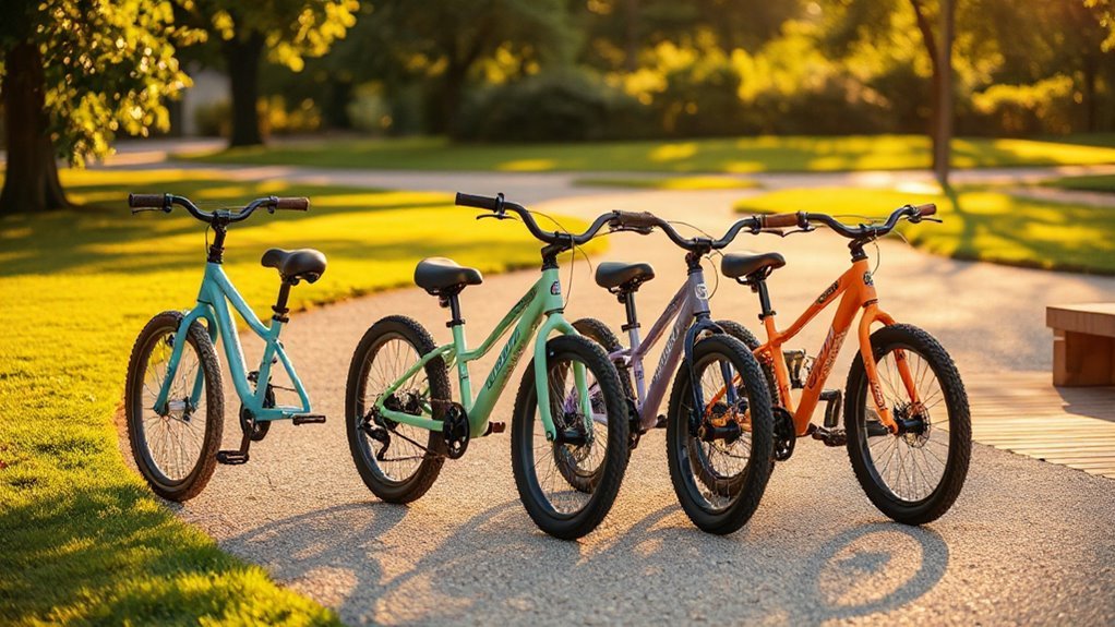 comfortable kids hybrid bikes